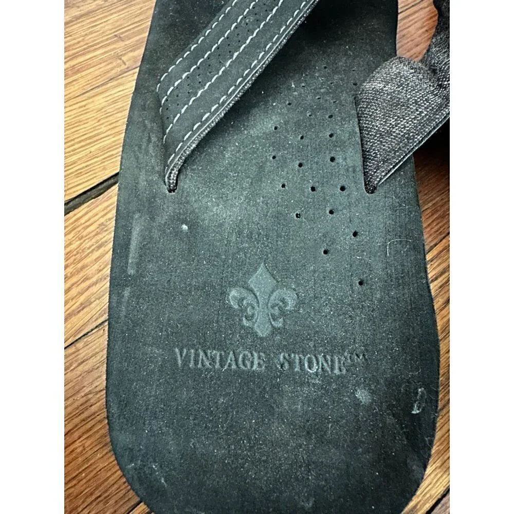 Vintage Stone Men’s size 6.5 Black sandals